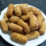Receitas Ninja - Croquete de carne com milho croquete-de-milho