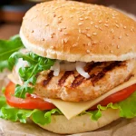 Hambúrgueres de frango grego grelhado hamburgueres-de-frango-grego-grelhado